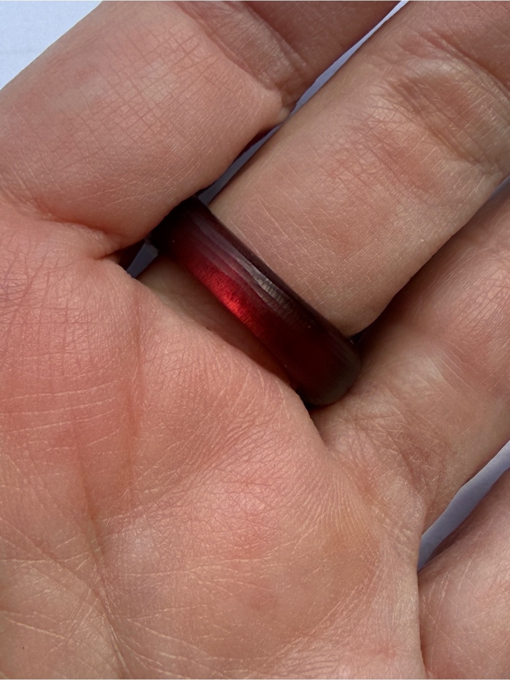 Alexis Bittar Luminous Lucite Tapered Ring - Merlot - Picture 4 of 4